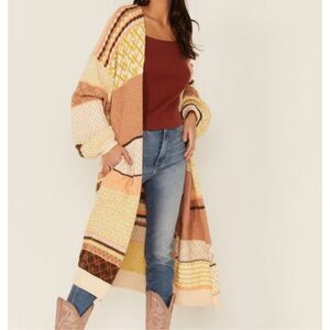 Black Tape Love & Kiss Cardigan Duster Womens Small NWT